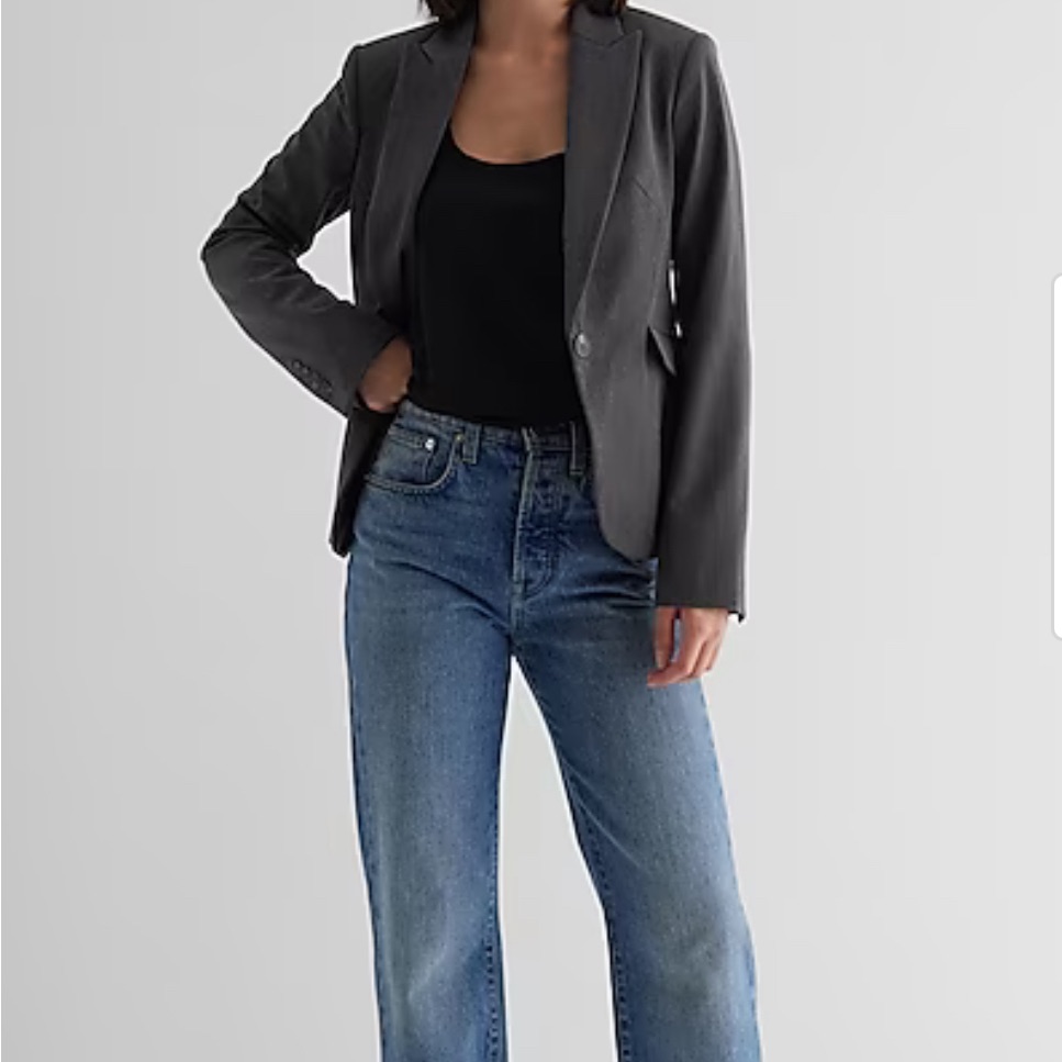 Express One-Button Blazer
